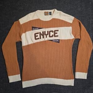 Vintage y2k Enyce brown and cream knit sweater